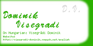 dominik visegradi business card