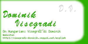 dominik visegradi business card